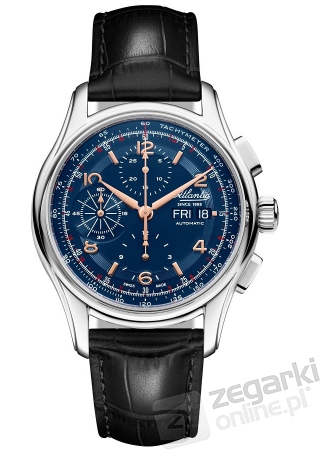 ZEGAREK ATLANTIC WORLDMASTER 1888 AUTOMATIC CHRONO DAY-DATE VALJOUX 52852.41.55R