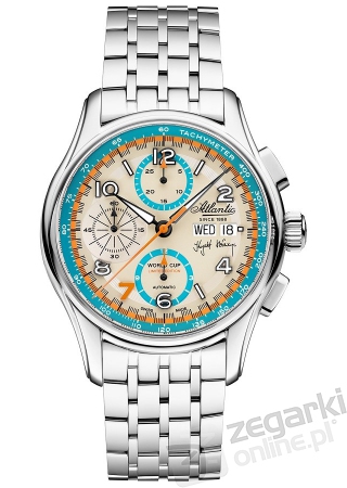 ZEGAREK ATLANTIC WORLDMASTER 1888 AUTOMATIC CHRONO VALJOUX KRZYSZTOF HOŁOWCZYC 55858.41.29LE