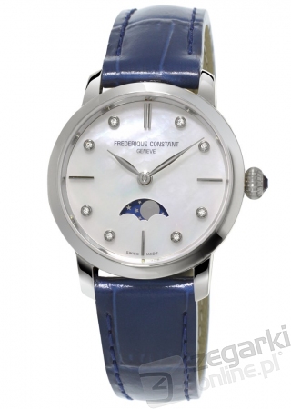 ZEGAREK FREDERIQUE CONSTANT SLIMLINE LADIES MOONPHASE FC-206MPWD1S6