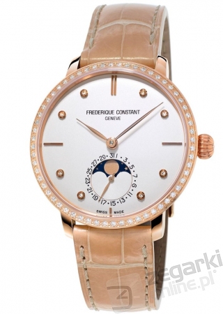 ZEGAREK FREDERIQUE CONSTANT SLIMLINE MOONPHASE LADIES MANUFACTURE FC-703VD3SD4