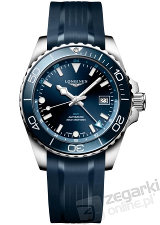 ZEGAREK LONGINES HYDROCONQUEST GMT AUTOMATIC L3.790.4.96.9