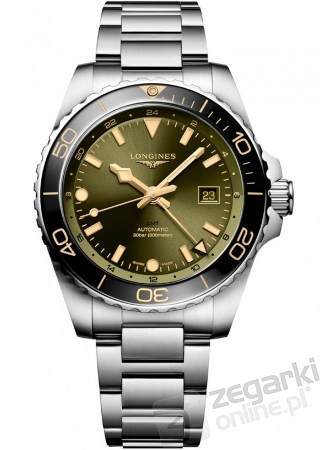 ZEGAREK LONGINES HYDROCONQUEST GMT AUTOMATIC L3.790.4.06.6