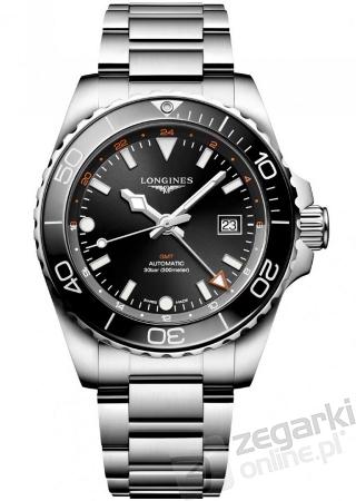 ZEGAREK LONGINES HYDROCONQUEST GMT AUTOMATIC L3.890.4.56.6