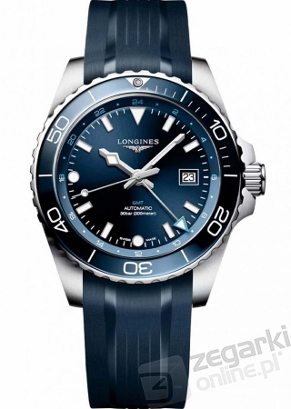 ZEGAREK LONGINES HYDROCONQUEST GMT AUTOMATIC L3.890.4.96.9