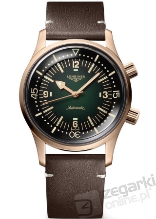 ZEGAREK LONGINES HERITAGE LEGEND DIVER BRONZE L3.774.1.50.2