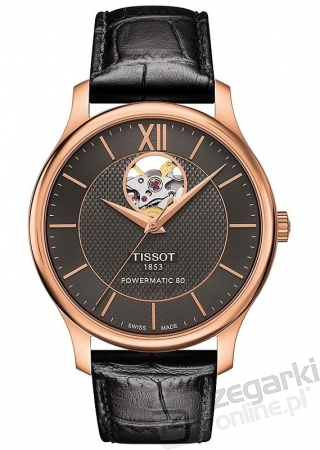 ZEGAREK TISSOT TRADITION AUTOMATIC OPEN HEART T063.907.36.068.00