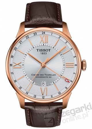 ZEGAREK TISSOT CHEMIN DES TOURELLES GMT AUTOMATIC T099.429.36.038.00