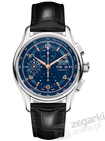 ZEGAREK ATLANTIC WORLDMASTER 1888 AUTOMATIC CHRONO DAY-DATE VALJOUX 52852.41.55R