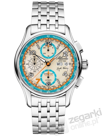 ZEGAREK ATLANTIC WORLDMASTER 1888 AUTOMATIC CHRONO VALJOUX KRZYSZTOF HOŁOWCZYC 55858.41.29LE