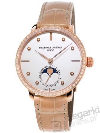 ZEGAREK FREDERIQUE CONSTANT SLIMLINE MOONPHASE LADIES MANUFACTURE FC-703VD3SD4