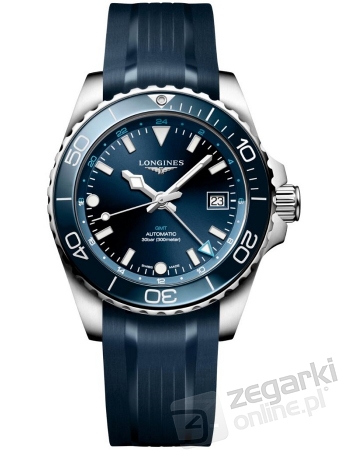 ZEGAREK LONGINES HYDROCONQUEST GMT AUTOMATIC L3.790.4.96.9