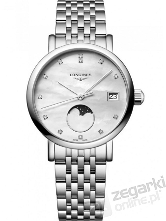 ZEGAREK LONGINES ELEGANT MOONPHASE L4.330.4.87.6