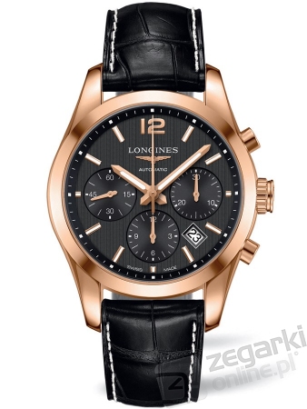 ZEGAREK LONGINES CONQUEST CLASSIC COLUMN-WHEEL AUTOMATIC CHRONOGRAPH L2.786.8.56.3