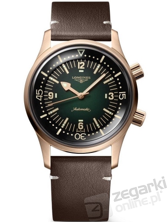 ZEGAREK LONGINES HERITAGE LEGEND DIVER BRONZE L3.774.1.50.2