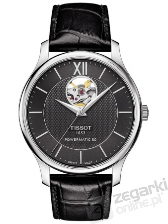 ZEGAREK TISSOT TRADITION AUTOMATIC OPEN HEART T063.907.16.058.00