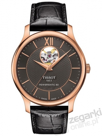 ZEGAREK TISSOT TRADITION AUTOMATIC OPEN HEART T063.907.36.068.00