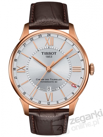 ZEGAREK TISSOT CHEMIN DES TOURELLES GMT AUTOMATIC T099.429.36.038.00