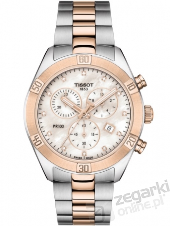 ZEGAREK TISSOT PR 100 SPORT CHIC CHRONO  LADY T101.917.22.116.00